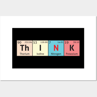 Think - Periodic Table of the Elements Posters and Art